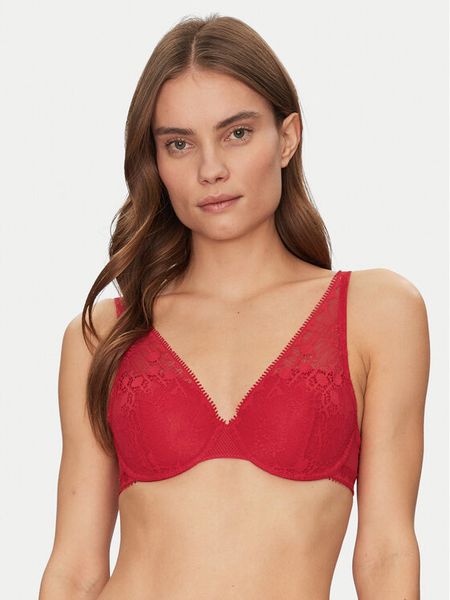 Chantelle Biustonosz z fiszbiną Day To Night C15F70 Czerwony. Czerwone biustonosze Chantelle, bez wzorów, z syntetyku. Za 389.99 zł.