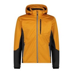 Kurtka z kapturem softshell Ripstop CMP. Brązowe kurtki męskie CMP, bez wzorów, z softshellu, z kapturem, trekkingowe. W wyprzedaży za 437.40 zł.