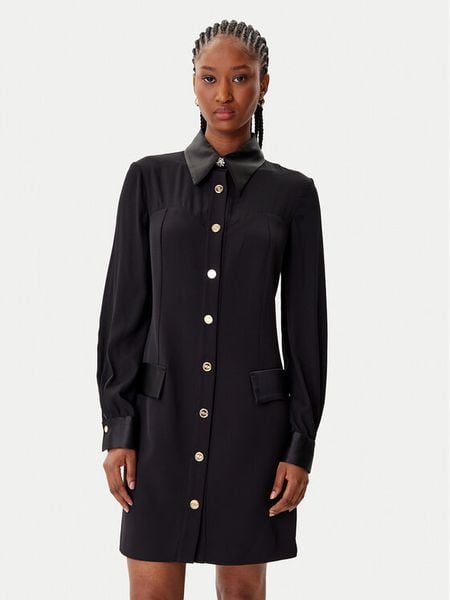 Artigli Sukienka koktajlowa ACAB003215 Czarny Regular Fit. Czarne sukienki damskie Artigli, bez wzorów, z syntetyku, wizytowe, bez kołnierzyka, bez ramiączek. Za 549.99 zł.