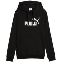 Bluza damska Puma ESS No.1 Logo Hoodie. Białe bluzy damskie Puma, uniwersalny, bez wzorów, sportowe, bez ramiączek, z kapturem. Za 159.00 zł.