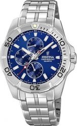 Zegarek Festina Zegarek męski Festina F20445-2 srebrny. Szare zegarki męskie Festina, bez wzorów, srebrne. Za 430.99 zł.