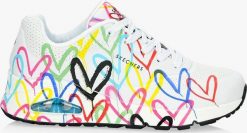 Skechers Buty damskie Skechers UNO SPREAD THE LOVE (155507-WMLT) 38.5. Obuwie sportowe damskie Skechers, bez wzorów, bez zapięcia. Za 309.75 zł.