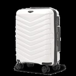 Walizka kabinowa Wings PHOENIX 2.0 polipropylen 20" WHITE. Białe walizki damskie Wings, bez wzorów, z materiału. Za 189.90 zł.