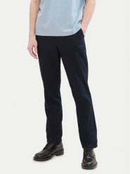 Tom Tailor Spodnie materiałowe 1041171 Granatowy Regular Fit. Niebieskie spodnie materiałowe męskie Tom Tailor, bez wzorów, ze lnu. Za 149.99 zł.