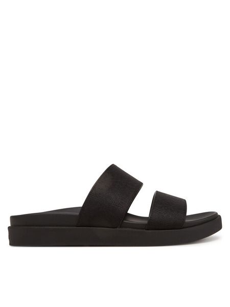 Calvin Klein Klapki Flat Slide Jacq HW0HW02487 Czarny. Czarne klapki damskie Calvin Klein, bez wzorów, z materiału, bez obcasa, bez zapięcia. Za 219.99 zł.