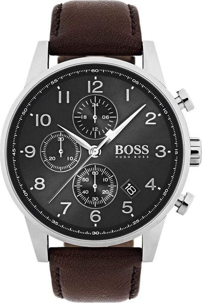 Zegarek Hugo Boss ZEGAREK MĘSKI HUGO BOSS 1513494 - NAVIGATOR (zx139a). Zegarki męskie Hugo Boss, bez wzorów. Za 502.72 zł.