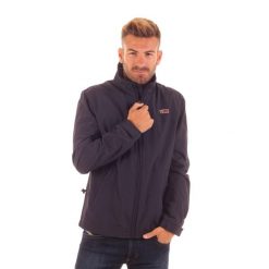 Kurtka turystyczna męska Napapijri Shelter. Niebieskie kurtki męskie Napapijri, m, bez wzorów, sportowe, bez kaptura. Za 349.99 zł.