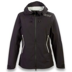 Kurtka Ande Pieve Lady Damskie. Czarne kurtki sportowe damskie ANDE, na lato, s, bez wzorów, z materiału, bez ramiączek, z kapturem, trekkingowe. Za 443.99 zł.