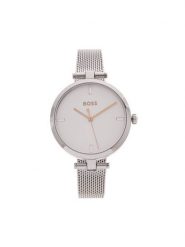 BOSS Zegarek Majesty 1502653 Srebrny. Szare, analogowe zegarki damskie Boss, srebrne. Za 779.99 zł.