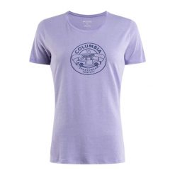 Koszulka trekkingowa damska Columbia Daisy Days Graphic. Fioletowe bluzki damskie Columbia, xs, bez wzorów, sportowe, bez kołnierzyka, bez ramiączek. Za 62.99 zł.