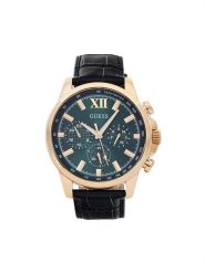 Guess Zegarek Walker GW0901G4 Czarny. Czarne, analogowe zegarki męskie Guess, z aplikacjami. Za 629.99 zł.