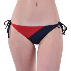 Tommy Hilfiger String Side Tie Bikini Navy Blaze r UW0UW01728-411 (rozmiar M). Niebieskie bikini Tommy Hilfiger, m, bez wzorów. W wyprzedaży za 123.00 zł.