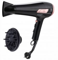 AD 2283 Suszarka ze zwijanym przewodem - 2400w + dyfuzor. Suszarki do włosów Adler. Za 77.19 zł.