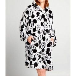 Bluza z kapturem Disney Mickey. Białe bluzy damskie Disney, m, bez wzorów, z materiału, młodzieżowe, bez ramiączek, z kapturem. Za 238.00 zł.