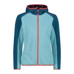 Bluza damska z kapturem CMP. Czerwone bluzy damskie CMP, xs, bez wzorów, z materiału, bez ramiączek, z kapturem. Za 338.90 zł.