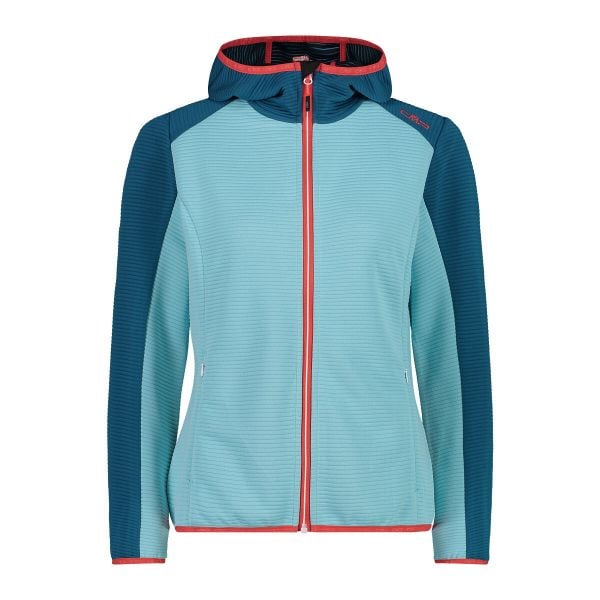 Bluza damska z kapturem CMP. Czerwone bluzy damskie CMP, xs, bez wzorów, z materiału, bez ramiączek, z kapturem. Za 308.50 zł.