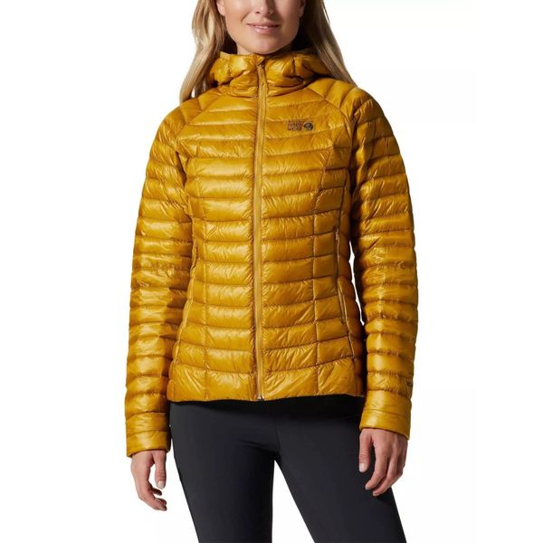 Kurtka puchowa damska Mountain Hardwear Ghost Whisperer/2 Hoody. Żółte kurtki sportowe damskie MOUNTAIN HARDWEAR, l, bez wzorów, z puchu, bez ramiączek, bez kaptura, trekkingowe. Za 1,399.00 zł.