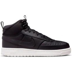 Buty do chodzenia męskie Nike Court Vision Mid. Czarne buty sportowe męskie Nike, bez wzorów, z materiału, za kostkę, bez zapięcia, trekkingowe, Nike Court. Za 596.00 zł.