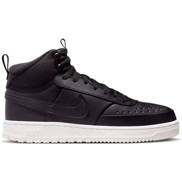 Buty do chodzenia męskie Nike Court Vision Mid. Czarne buty sportowe męskie Nike, bez wzorów, z materiału, za kostkę, bez zapięcia, trekkingowe, Nike Court. Za 507.00 zł.