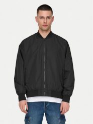 Only & Sons Kurtka bomber Gavin 22030757 Czarny Regular Fit. Czarne kurtki męskie Only & Sons, l, bez wzorów, z syntetyku, bez kaptura. Za 79.99 zł.