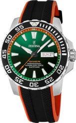 Zegarek Festina Zegarek męski Festina F20662-2 czarny. Czarne zegarki męskie Festina, bez wzorów. Za 594.00 zł.