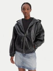 MICHAEL Michael Kors Kurtka z imitacji skóry MR620K5DTW Czarny Regular Fit. Czarne kurtki damskie MICHAEL Michael Kors, l, bez wzorów, ze skóry, bez kaptura. Za 1,299.00 zł.