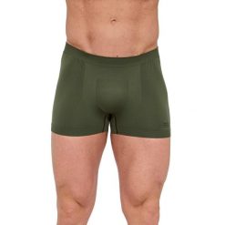 Bokserki męskie do biegania Brubeck B-LIGHT. Zielone bielizna sportowa męska Brubeck, m, bez wzorów, z poliamidu, do biegania. Za 49.99 zł.