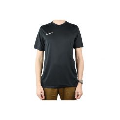 Koszulka sportowa męska z krótkim rękawem Nike Park VII. Czarne koszulki sportowe męskie Nike, l, bez wzorów, bez ramiączek, do piłki nożnej. Za 74.00 zł.