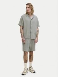 Jack & Jones Komplet koszula i szorty materiałowe Nantucket 12302220 Zielony Relaxed Fit. Zielone koszule męskie Jack & Jones, l, bez wzorów, z bawełny, bez kołnierzyka, bez ramiączek. Za 209.99 zł.