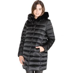 Geox Chloo Płaszcz Czarny. Czarne płaszcze damskie Geox, na jesień, s, bez wzorów, z materiału, bez kołnierzyka, bez kaptura. Za 1,513.95 zł.