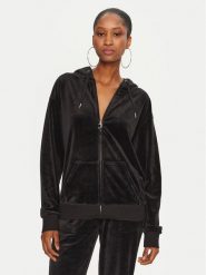 Juicy Couture Bluza Halan JCWAS24342 Czarny Oversize. Czarne bluzy damskie Juicy Couture, s, bez wzorów, z syntetyku, bez ramiączek, bez kaptura. Za 419.99 zł.