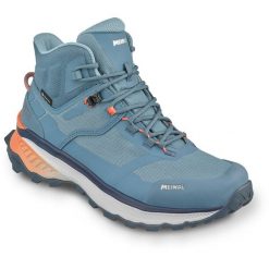 Buty sportowe damskie MEINDL Tahoma Lady Mid GTX z membraną Gore-Tex. Niebieskie obuwie trekkingowe damskie MEINDL, z gore-texu, bez zapięcia. Za 999.90 zł.