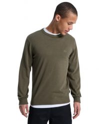 Sweter Quiksilver SALT WATER LIGHT Zielony Męski. Zielone swetry męskie Quiksilver, m, bez wzorów, z bawełny, eleganckie, bez kołnierzyka, bez ramiączek. Za 263.55 zł.