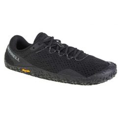 Damskie Buty Do Biegania Vapor Glove 6. Czarne obuwie trekkingowe damskie Merrell, bez zapięcia. Za 608.99 zł.