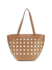 Guess Torebka 182879 Brązowy. Brązowe shopperki damskie Guess, z aplikacjami, bez dodatków. Za 674.99 zł.