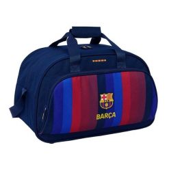 FC Barcelona torba sportowa wielokolorowa. Czerwone torby sportowe męskie safta, bez wzorów, z materiału, z nadrukiem. Za 180.00 zł.