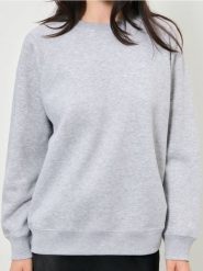 Dresowa bluza crewneck z raglanowym rękawem - szary. Szare bluzy damskie Sinsay, l, bez wzorów, z dresówki, sportowe, bez ramiączek, bez kaptura. Za 15.99 zł.