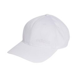 Czapka z daszkiem adidas Baseball Outline Linear. Białe czapki damskie Adidas, na jesień, bez wzorów, z bawełny, klasyczne. Za 58.99 zł.