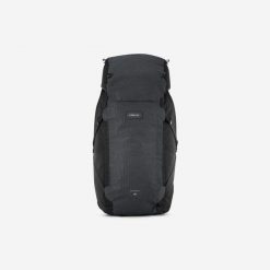 Plecak trekkingowy męski Forclaz Travel 900 50+6 litrów. Szare plecaki męskie FORCLAZ, bez wzorów, z tkaniny, sportowe. Za 449.99 zł.