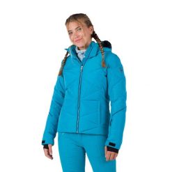 Kurtka Narciarska Rossignol damska W Staci pearly JKT turkusowa. Niebieskie kurtki sportowe damskie Rossignol, na zimę, l, bez wzorów, bez ramiączek, bez kaptura, narciarskie. W wyprzedaży za 1,459.00 zł.
