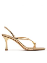 Aldo Sandały Riva 14213553 Złoty. Żółte kozaki damskie Aldo, bez wzorów, ze skóry, bez obcasa, na szpilce, bez zapięcia. Za 339.99 zł.