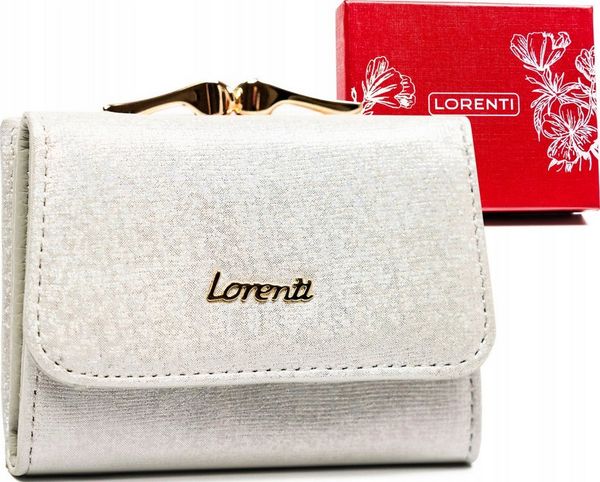 Lorenti Mała portmonetka damska na zatrzask i bigiel - Lorenti NoSize. Portfele damskie LORENTI. Za 118.26 zł.