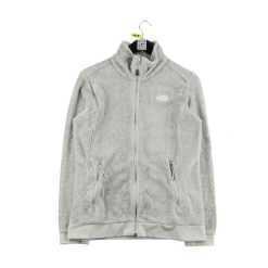 Second life - Kurtka polarowa TNF Osito dla kobiet szara - Stan dobry. Szare kurtki sportowe damskie The North Face, m, bez wzorów, z materiału, bez ramiączek, bez kaptura, trekkingowe. Za 169.16 zł.