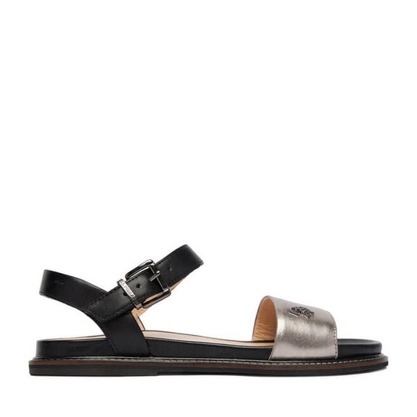 Sandały U.S. Polo Assn. Szare sandały damskie U.S. Polo Assn., bez wzorów, bez obcasa, na płaskiej podeszwie, bez zapięcia. Za 135.99 zł.