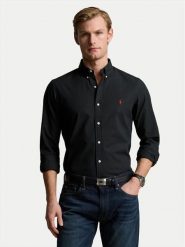 Polo Ralph Lauren Koszula 710928254006 Czarny Slim Fit. Czarne koszule męskie Polo Ralph Lauren, l, bez wzorów, z bawełny, bez kołnierzyka, bez ramiączek. Za 519.99 zł.