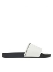 Calvin Klein Klapki Pool Slide Rubber HM0HM00981 Biały. Białe klapki męskie Calvin Klein, bez wzorów, z syntetyku, bez zapięcia. Za 149.99 zł.