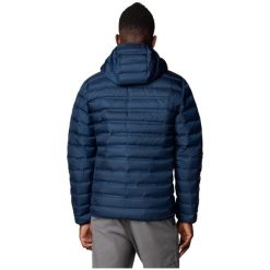 Kurtka puchowa męska Columbia Lake 22 II Down Hooded Jacket z kapturem. Niebieskie kurtki męskie Columbia, m, bez wzorów, z puchu, sportowe, z kapturem. Za 589.99 zł.