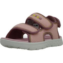 Sandały MUNICH 8024009M Rose. Czerwone sandały damskie munich, bez wzorów, z materiału, bez obcasa, bez zapięcia. Za 111.99 zł.