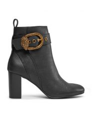 Kurt Geiger Botki 225-Mayfair Ankle Boot 75 577800109 Czarny. Czarne botki damskie Kurt Geiger, bez wzorów, ze skóry, bez obcasa, na słupku, bez zapięcia. Za 1,429.00 zł.