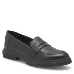 Półbuty Lasocki. Czarne półbuty damskie Lasocki, bez wzorów, bez obcasa, na płaskiej podeszwie, bez zapięcia. Za 219.99 zł.